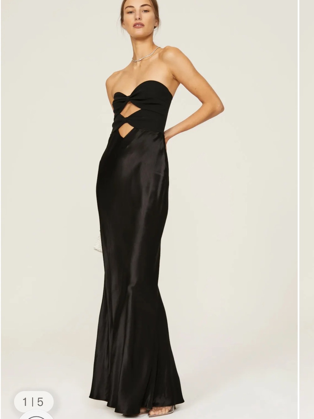 BEC+BRIDGE Halle Strapless Dress in Black